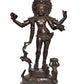 Brass Bhikshatana Kaal Bhairava Shiva Sculpture Idol for Home Decor Office (Height :15 inch)