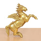 Brass Flying Horse with Wings – Majestic Decorative Showpiece (Height: 12 Inch)
