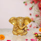 Brass Lord Ganesha Idol Ganesh Statue Decorative Sculpture for Home Decor Office Mandir Pooja Showpiece (Height 5 Inch)