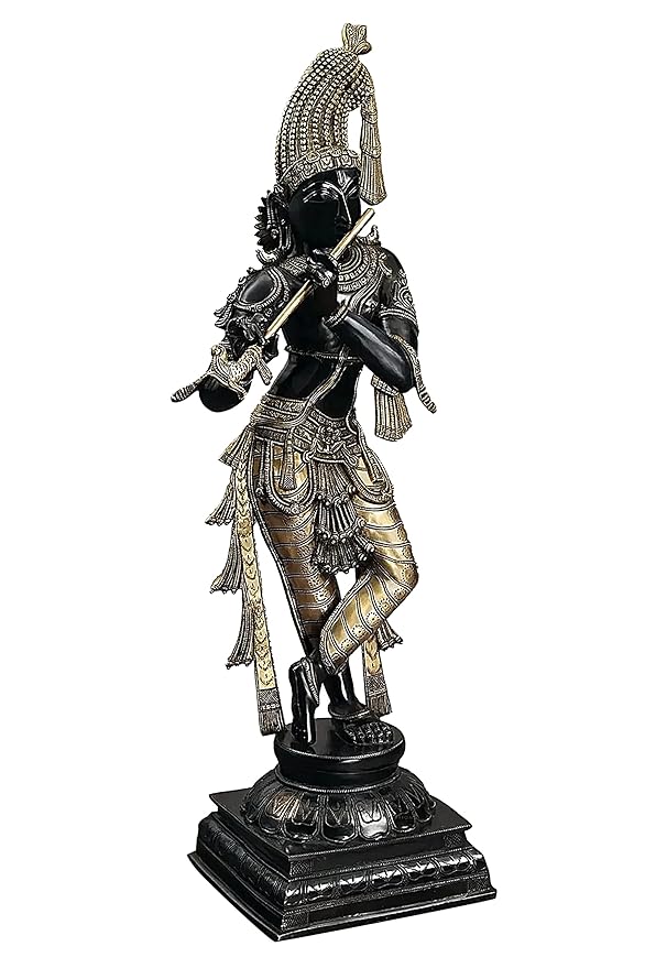 Brass Large Black Krishna Murti Idol Statue, Height : 36 inches