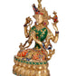 Brass Tara Devi Statue - Handcrafted Hindu Goddess Idol for Home Decor and Pooja (Height 14 Inch)