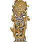 Brass Radha Krishna Idol Standing Pose Brass Idol Multicolor Statue, Height :19 Inch