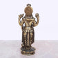 Super Fine Brass Lord Vishnu Idol Statue for mandir Temple Showpiece, (Height 5 Inch)