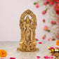 Brass Vishnu Four Armed Standing Vishnu Statue,for Home Decor Pooja Mandir (Height 9.5 Inch)