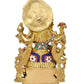 Brass Maa Saraswati Statue - Handcrafted Hindu Goddess Saraswati Idol for Home Decor and Pooja (Height 13 Inch)