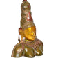 Brass Goddess Parvati Bust Statue for Home Decor Pooja Mandir (Height 10 Inch) (Multicolor)