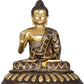 Lord Buddha Antique Decorative Idol Statue - (Brass, Height 20")