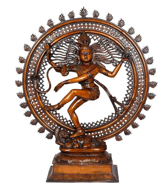 Brass Natraja Statue (Height : 35 Inches) (Brown)