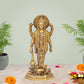 Brass Vishnu Four Armed Standing Vishnu Statue,for Home Decor Pooja Mandir (Height 9 Inch)