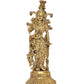 Brass Radha Murti Idol Statue for Home Decor Pooja Mandir Temple Sculpture (Height 15 inch)