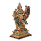 Brass Goddess Saraswati Sitting On Swan Devi of Study Maa Saraswati Height 11.5 Inch