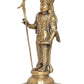 Brass Standing Lord Palani Raja Alangaram Murugan Kartikeya Murti for Home Decor Pooja Mandir Decorative Showpiece Brass Murti golden (Height 12 Inch)