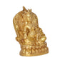 Brass Kubera God of Wealth Kuvera Kuber Kuberan Protector of The World Antique Statue Murti Statue (Height: 5.5 Inch)