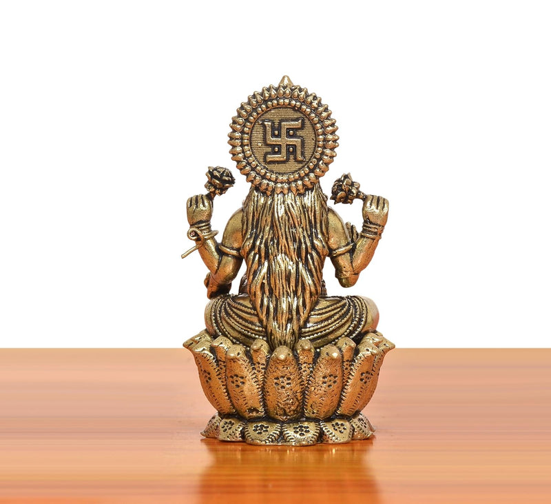 Superfine Brass Goddess Lakshmi Idol (Height: 2.5 Inch)