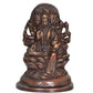 Brass Gayatri MATA Statue Goddess of Untiring Pursuit of Knowledge and Wisdom for Home Decor Living Room Home Decor and Office (Height: 6 Inch)