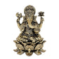 Fine Bronze Lord Ganesha Ganpati Idol Vinayak Religious Statue Murti (Height: 4 Inch)