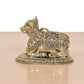 Bronze Shiva Seated Nandi Statue (Height: 4 Inch)