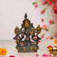 Brass Tara Devi Statue - for Worship, Meditation Spaces, for Home Decor and Office, or as a Thoughtful Spiritual Gift. (Height 4 Inch)