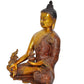 Brass Buddha Statue Handcrafted Spiritual Decor - Meditating Buddha Idol for Home Decor and Office (Height 10 Inch)