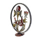 Metal Ganesha Idol in Cirle Decorative Handicraft Showpiece Ganesha Idol Table Top Beautifully Designed Home Decor Office Best for Gift Multicolour Height 16 Inches