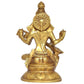 Brass Maa Saraswati Statue - Handcrafted Hindu Goddess Saraswati Idol for Home Decor and Pooja (Height 8 Inch)