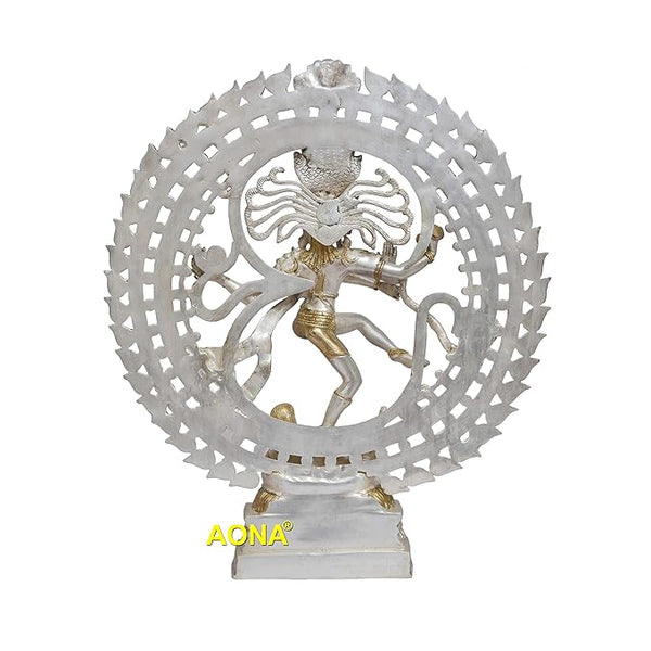 Om Nataraja Brass Statue Width 20 Inches Height 24 Inches Study Setting