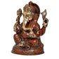 Brass Lord Ganesha Idol Ganesh Statue Decorative Sculpture for Home Decor Office Mandir Pooja Showpiece (Height 8 Inch)