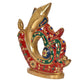 Brass Om Lord Ganesha Idol, Ganesh Sculpture for Home Temple Pooja God Ganesha Figurine (Height 8 Inch)