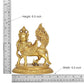 Brass Kamadhenu Cow with Wings | for Pooja Home Decor Mandir | (Height 6.5 Inch)