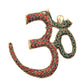 Brass OM Wall Hanging Sculpture (Height: 6 Inch) (Multicolor 2)