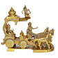 Brass Arujana Ratha Statue Idol for Home Decor Temple | Diwali | Height : 14 Inches