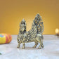 Bronze Kamadhenu Cow with Wings | Pooja Home Decor Mandir | (Height 3 Inch)