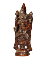 Tirupati Bala Ji idol statue side view, raised arch arms, small seated figure in center