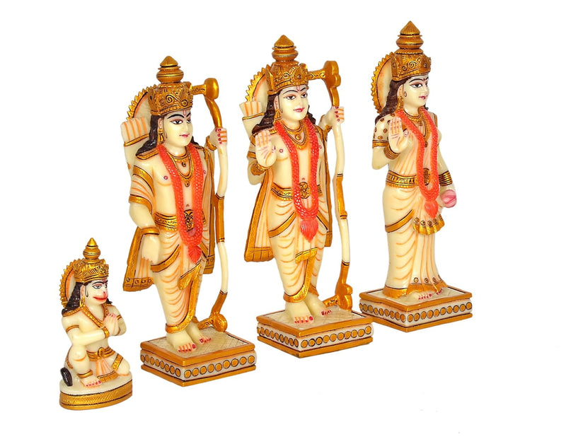 Marble Dust Ram Darbar Statue (Height : 10 Inches)