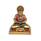 God Hanuman JI Sitting Statue Idol Sculpture Multicolor Resin Statue (Height 3.5 Inch)