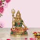 Brass Lord Shiva Shiv Murti Sculpture,(Home Decor, Mandir, Ofice) Height : 5.5 Inch