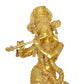 Brass Lord Krishna Idol Figurine Sculpture Playing Flute Statue Decorative Showpiece, (Height 44 Inch)