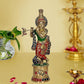 Home Decor Brass Krishna with Flute Idol Krishna (Multicolour, Height 15 Inch)