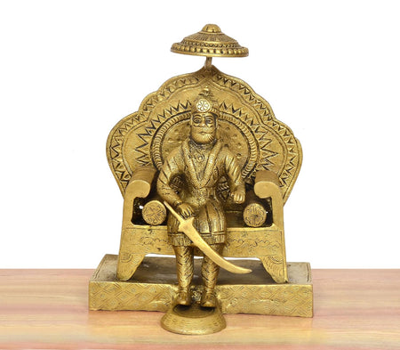 Brass Maharaja Agrasen Idol (Height: 11 Inch)