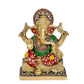 Brass Lord Ganesha Idol Statue Decorative Sculpture for Home Office Temple Showpiece Height 7 Inch