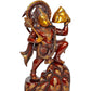 Brass Hanuman JI with Mountain Statue Idol Sculpture Statue Home Decor (Height: 17 Inch)