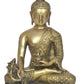 Brass Dhyan Mudra Buddha Statue - Handcrafted Spiritual Decor for Home Decor and Office Decor - Meditating Buddha Idol (Height 11 Inch)