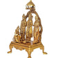 Brass Ram Darbar (Ram JI, Lakshman Ji, Sita Ji, Hanuman Ji) Statue Idol with Bell On Top for Diwali Temple | Height : 14 Inches