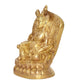 Brass Kubera God of Wealth Kuvera Kuber Kuberan Protector of The World Antique Statue Murti Statue (Height: 5.5 Inch)