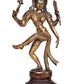 Brass Lord Ardhnareshwar Idol Standing Ardhnareshwar Figurine Sculpture for Home Office Temple Gift Item Showpiece Multicolour Height 12.5 Inches