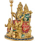 Brass Shiv Parivar Shiva Family Idol Family for Home Decor Mandir Pooja (Height 10 Inch)