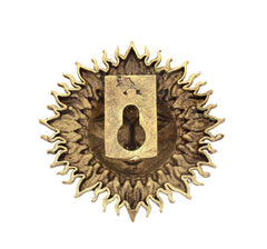 Brass Surya Dev Sun Face Wall Hanging – Traditional Hindu Sun God Wall Décor for Home, Office & Housewarming Gifts (Height: 3 Inches)