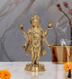 Brass Dhanvantri The Physician of God Statue for Home Office Decor Diwali Pooja Mandir,(Height 10.5 Inch)