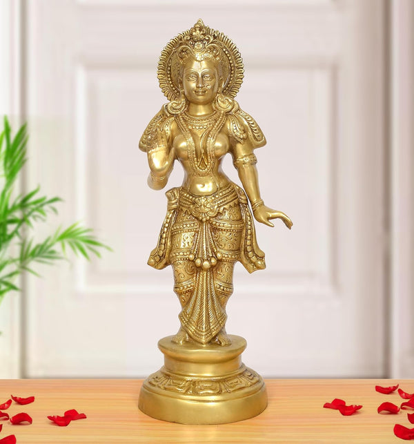 Brass Radha Murti Idol (Height: 22 Inch)