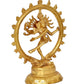 Brass Nataraj Statue - Exquisite Lord Shiva Dancing Sculpture, Perfect for Home Temple, Spiritual Decor, and Religious Gifts (Height: 9.5 inch)